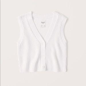 Abercrombie & Fitch Button-Through Sweater Vest